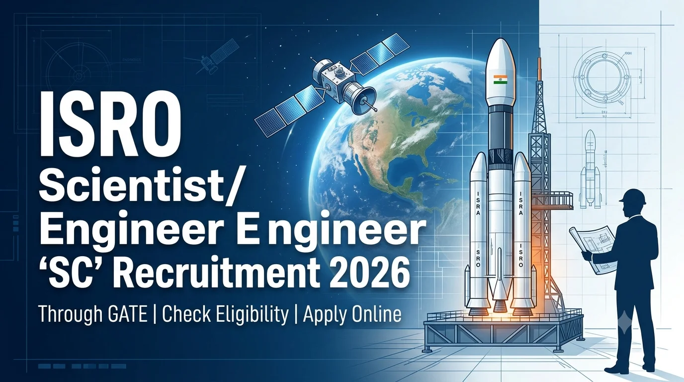 ISRO Scientist/Engineer 'SC' Recruitment 2026 Through GATE, Check Eligibility, Apply Online