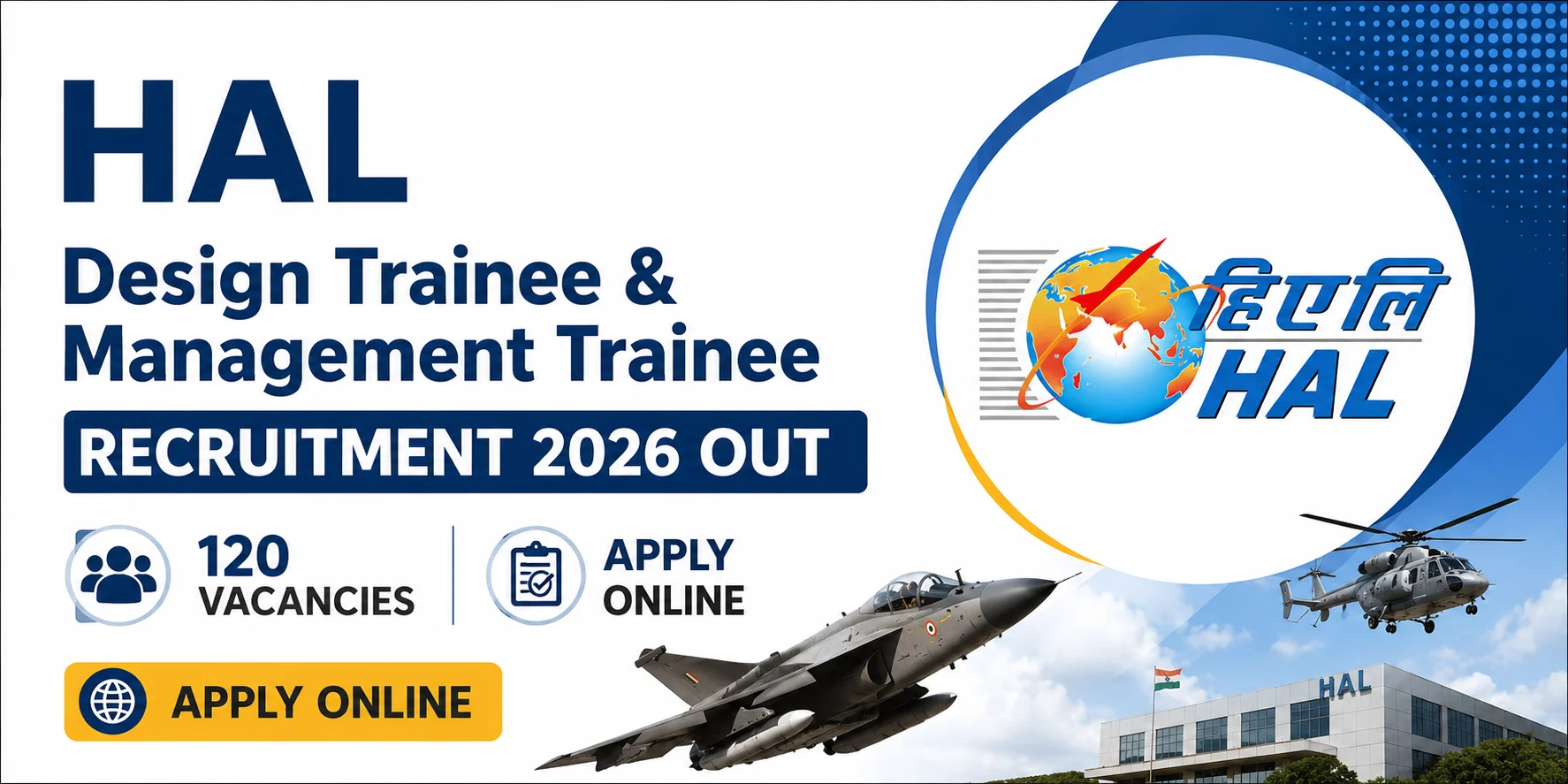 HAL Design Trainee & Management Trainee Recruitment 2026