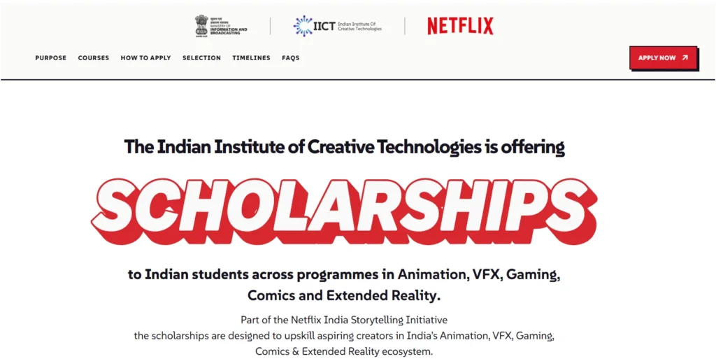 IICT-Netflix Scholarship 2026 Courses, Eligibility, Selection Process & How to Apply