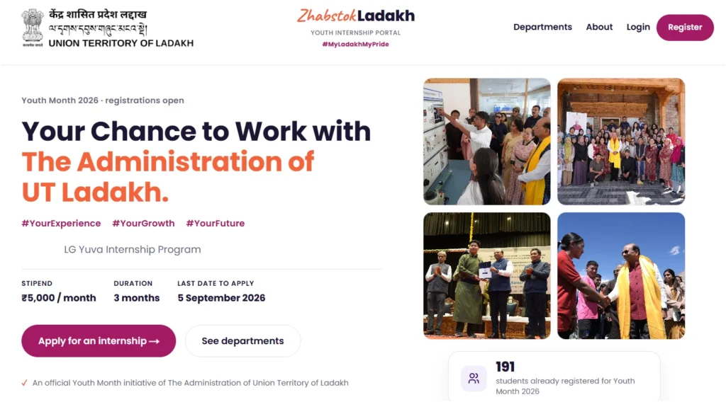 Ladakh Youth Internship 2026