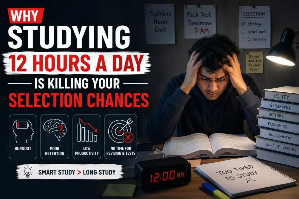 Why Studying 12 Hours a Day Is Killing Your Selection Chances