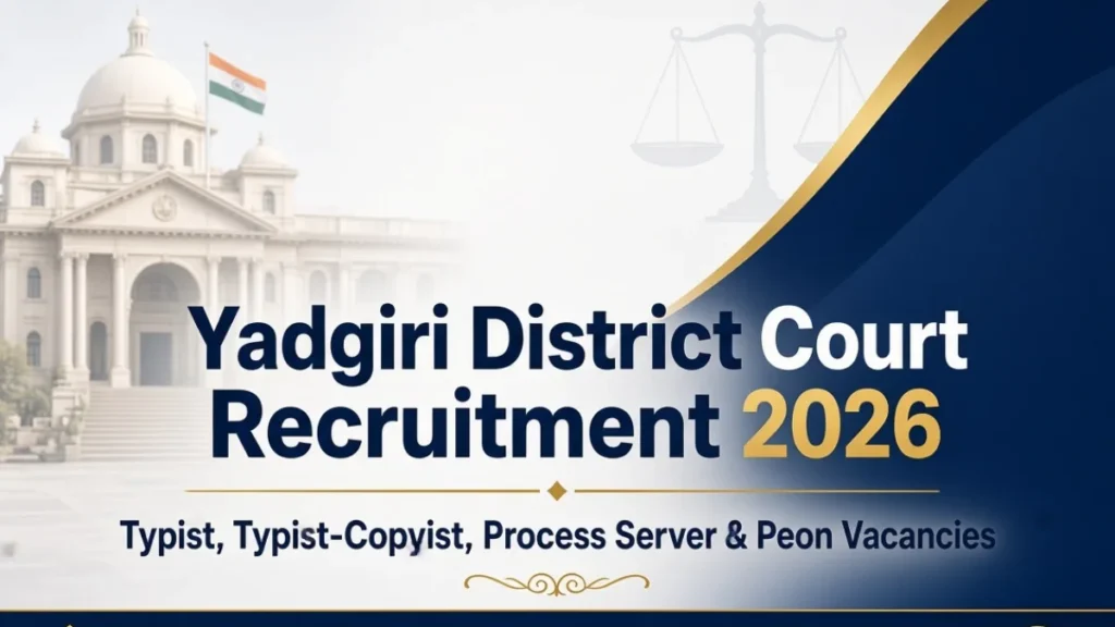Yadgiri District Court Recruitment 2026