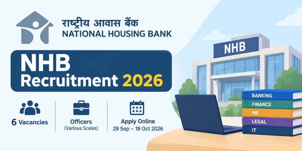 NHB Recruitment 2026, Apply Online For Officer Vacancies in Various Scales at National Housing Bank